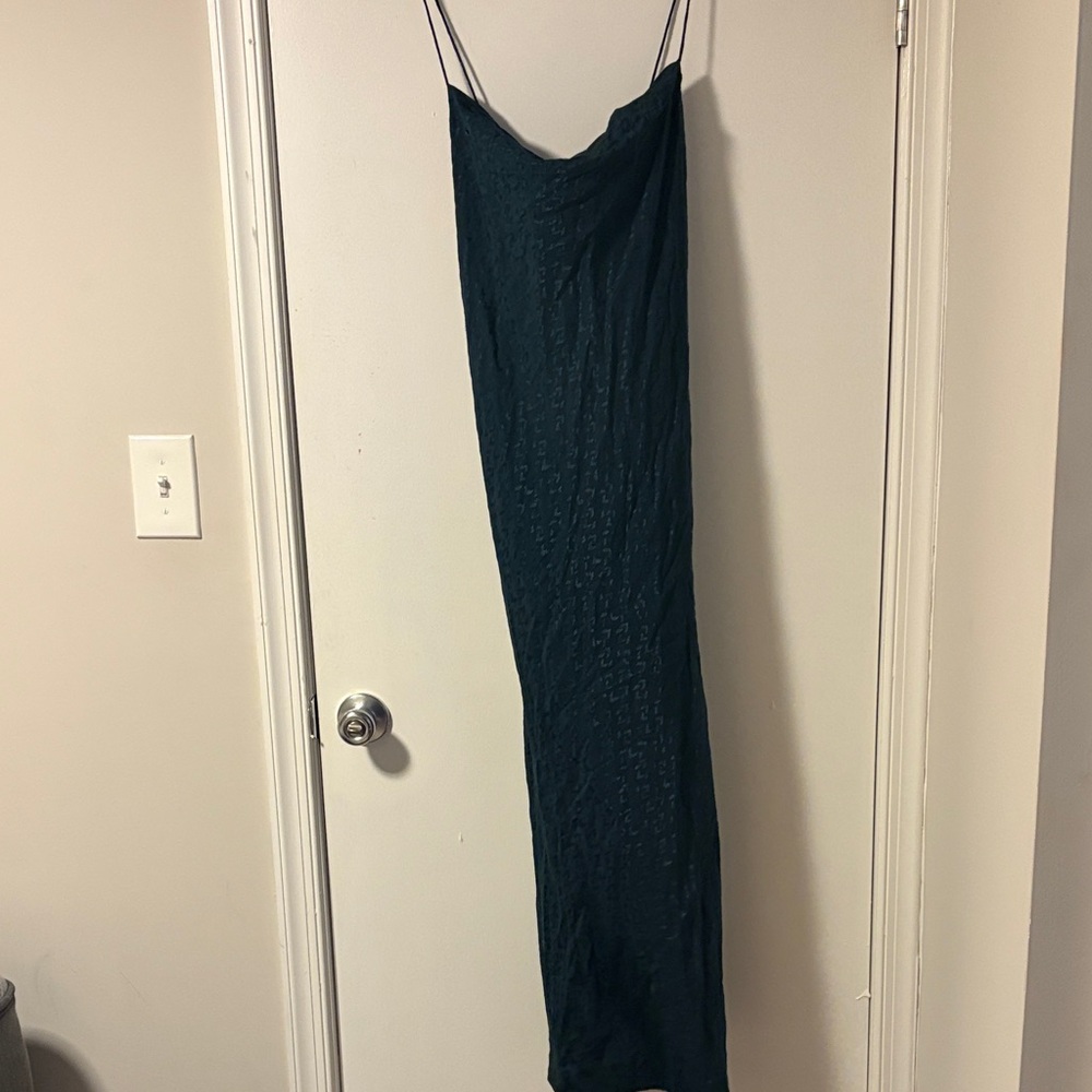 Banana republic  midi slip dress in luxury teal